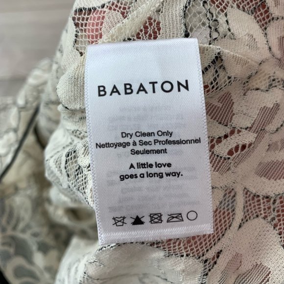 Aritzia Babaton Hopkins Cream Lace Blouse Top - Picture 8 of 12